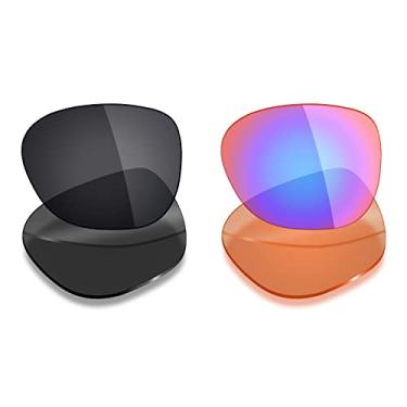 Imagem de 2 pares de lentes polarizadas de substituição da Mryok para óculos de sol Oakley Overtime – Opções