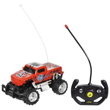 Carro Controle Remoto 4X4 Monster Stell Cavalay- Wellmix - Vermelho -  Vermelho