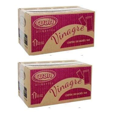 Imagem de Vinagre Sachê Stick 4ml Ruah 2 Caixas Total 360 Unidades