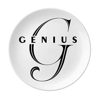 Imagem de Prato decorativo de porcelana para presente de jogo de vidro para mesa