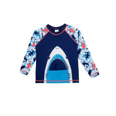 Imagem de Camiseta Aplique Tubarão Tip Top Azul Marinho