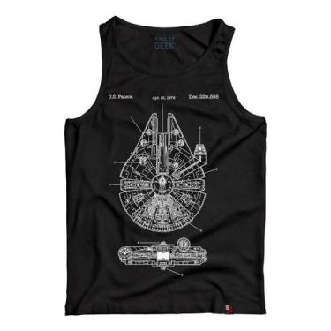 Imagem de Camiseta Regata Millenium Falcon Han Solo Star Wars Camisa - King Of G
