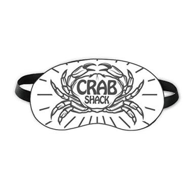 Imagem de Capa de sombra macia para olhos com desenho de caranguejo Marine Organism Radial Sleep Eye Shield