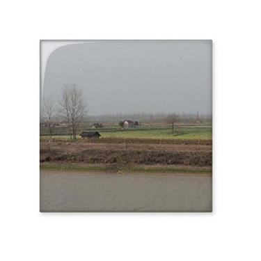 Imagem de Cenário de outono fotografia casa azulejo de cerâmica brilhante banheiro cozinha parede parede pedra