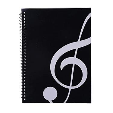 Imagem de Caderno de Partitura em Branco 50 Páginas Caderno Espiral Caderno de Música, Caderno para Piano Note Book Acessórios