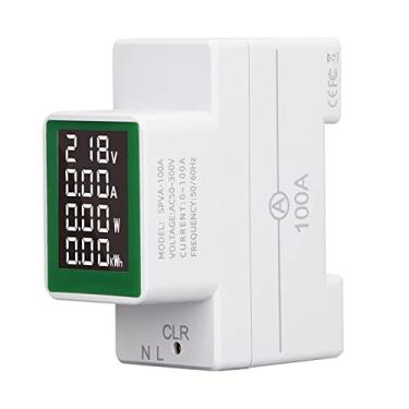 Imagem de Medidor de Energia Digital, Monitor de Uso de Eletricidade Reajustável AC50-300V Reduz o Consumo de Energia para Casa