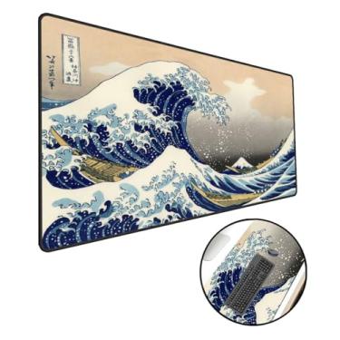 Imagem de Mouse Pad Gamer Extra Grande Speed Anti Derrapante Profissional Desk Pad Large Wide 70x30 - Grande Onda