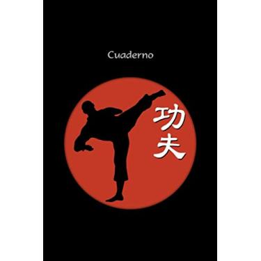Imagem de Cuaderno con el símbolo de caracteres chinos para las artes marciales de Kung Fu y los deportes de combate y lucha - accesorio de kung fu: Cuaderno ... de ejercicios, bloc de 120 páginas de líneas