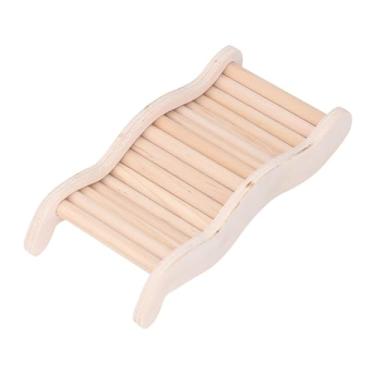 Imagem de Generic de Hamster de Madeira, Hamster Escalando Brinquedo Seguro Faia e Bétula para Casa (S 6,9 x 4,9 x 1,6in)