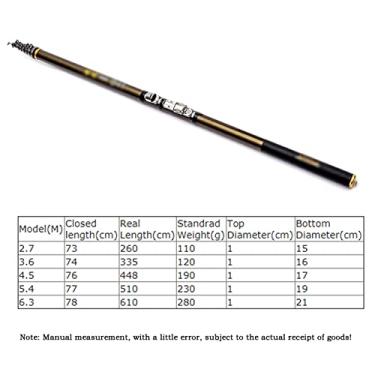 Imagem de Varas de pesca nova vara de pesca de rocha de carbono mar ultra leve carpa portátil vara de pesca telescópica surf vara giratória 2,7 m 3,6 m 4,5 m 5,4 m 6,3 m vara de pesca telescópica (tamanho: 6,3 m)