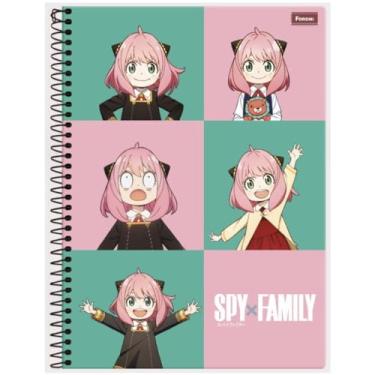 Imagem de Caderno Universitário Anime Spy x Family Grande Foroni com 10 Matérias (Anya Quadrado)