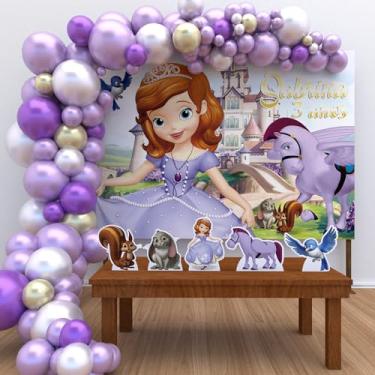 Imagem de Kit Decoração Personalizado Festa de Aniversário Infantil Princesa Sofia P-PSOF01