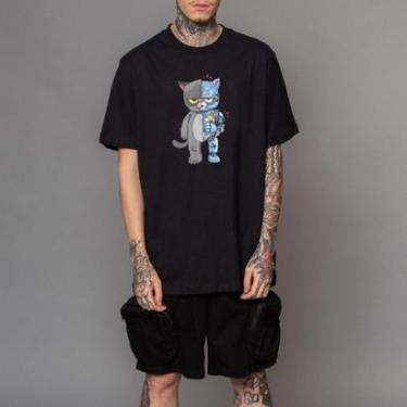 Imagem de Camiseta Vextor Robot Cat Manga Curta-Masculino