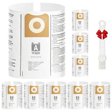 Imagem de Pacote com 9 sacos para aspirador de pó VF3502, NOLKOLDOL compatível com Ridgid Vacuum Sacos de pó de 12 a 16 galões Sacos de aspirador a seco para oficina