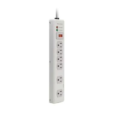 Imagem de Belkin Protetor de corrente de metal, 1,8 m, Bege, 6-Outlet