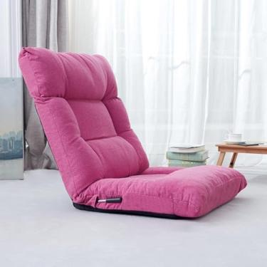 Imagem de Cadeira de chão - Cadeira de sofá de chão ajustável, acolchoada com apoio para as costas para meditação e jogos - Cadeira de leitura para assentos no chão, C, 68 * 56 * 61 cm