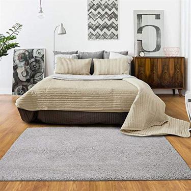 Imagem de Tapete Felpudo Clemant N Prata 1,00X1,50M - Kriar Tapetes