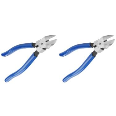 Imagem de Sonew 2 Peças Alicates de Corte Diagonal, Pinças de Corte de Cabo Azul de 8 Polegadas, Ferramenta de Corte de Fio para Reparo de Eletricistas