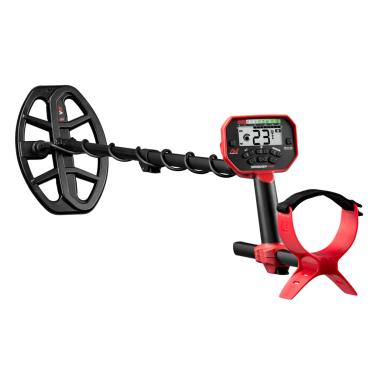 Imagem de Minelab Detector de metais Vanquish 440 multifrequência para adultos com bobina impermeável dupla D V10 25,4 x 17,8 cm (4 modos de detecção, fones de ouvido com fio e capa de chuva incluídos)