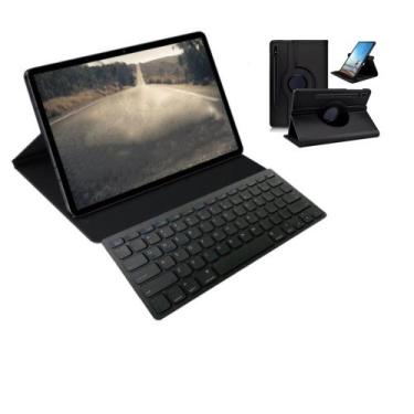 Imagem de Capa Com Teclado + Mouse Bluetooth Para Tablet Galaxy S7 FE 12.4 Pol -