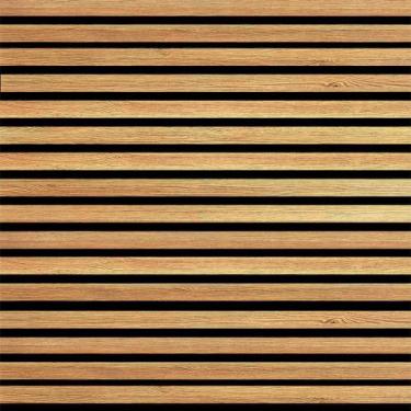 Imagem de Papel de Parede Adesivo Madeira Ripado Horizontal Para Quarto Sala Coz
