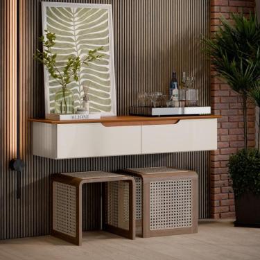 Imagem de Aparador Rack Suspenso Eros Flow 2 Portas - Ej Móveis