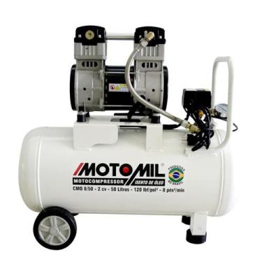 Imagem de Compressor 120lbs 2HP 220V sem Óleo CMO-8/50BR Motomil