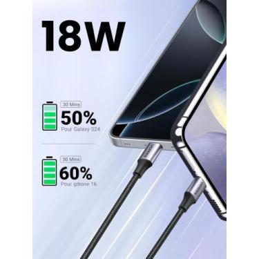 Imagem de Cabo UGREEN 1,5M USB C / tipo C para USB A 3A 480 Mbps nylon compatíve