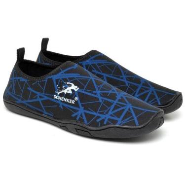 Imagem de Sapatilha Aquática Masculina Antiderrapante Elástico Esporte - Polo Bl
