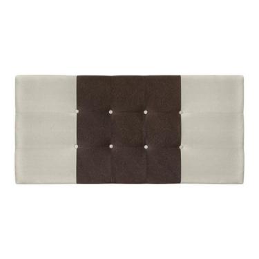 Imagem de Painel Estofado Nina 195 cm Para Cama Box Quarto Casal King Size Suede
