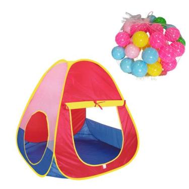 Imagem de Barraca infantil completa toca tenda c bolinhas monta fácil - Importwa