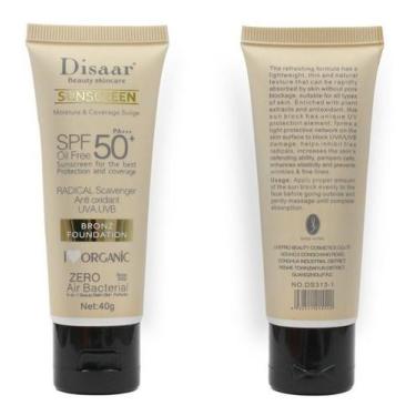 Imagem de Protetor Solar Disaar Orgânico Com Cor Oil Free Fator 50