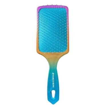 Imagem de Escova De Cabelos Raquete Desembaraçante Degradê Marco Boni, Laranja e