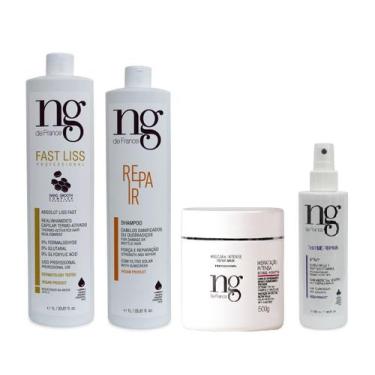 Imagem de Ng De France Fast Liss Realinhamento Vegano + Spray Thermo Protetor + 