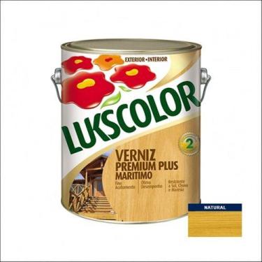 Imagem de Verniz Marítimo Lukscolor Natural Acetinado 900ml, Natural