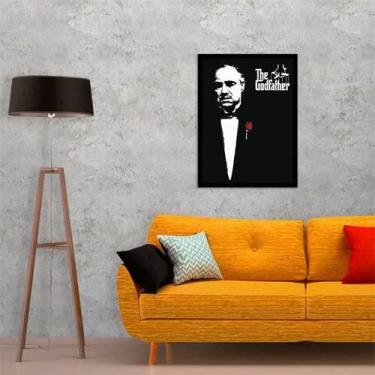 Imagem de Quadro Decorativo Cart O Poderoso Chefão Godfather 45X34Cm - Quadros O