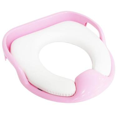 Imagem de Assento Sanitário Redutor Infantil Almofadado Acolchoado com Alça Port