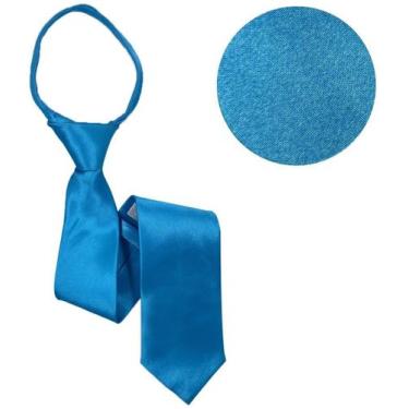 Imagem de 10 Gravatas Masculina Adulto Com Ziper Lisa Nó Pronto Casamento - Rpir