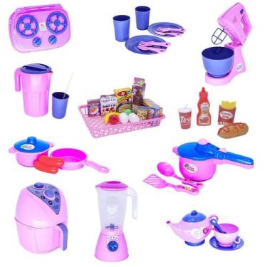 Imagem de Infantil Kit Menina Mercadinho Air Fryer Xícara 42pç - Altimar