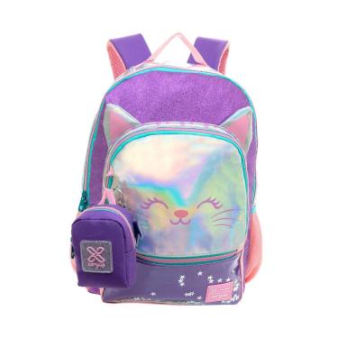 Imagem de Mochila De Costas Holográfica Tween Gatinho 13961