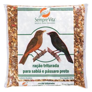 Imagem de Ração Sempre Vita Triturado para Sabiás - 500g