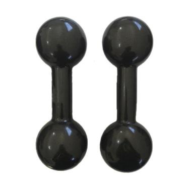 Imagem de Halter revestido 10kg - par  iniciativa fitness