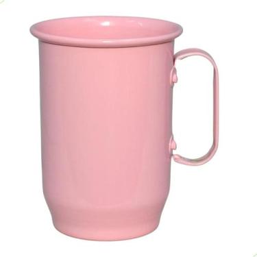 Imagem de Caneca de Alumínio - 600ml - Rosa - Sublimaçao