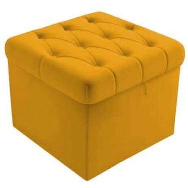 Imagem de Puf Baú Capitonê 51 cm - CASA RENOVO