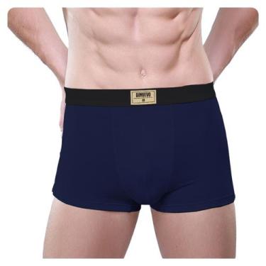 Imagem de Cueca Boxer Di Nuevo 100% Algodão Premium, Azul marinho, XG