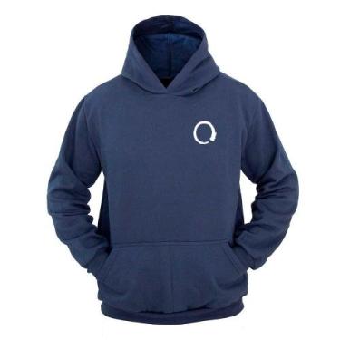 Imagem de Moletom Masculino Canguru Ragor Estampa Ciclo Da Vida, GG, Azul