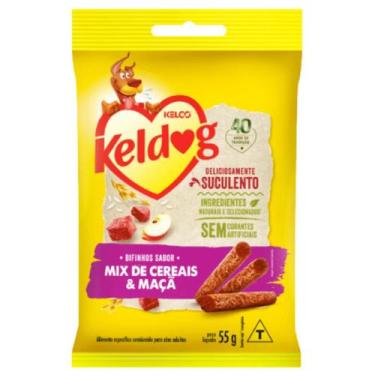 Imagem de Petisco keldog bifinho mix de cerais e maçã para cães 55g  - Kelco