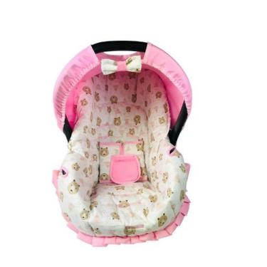 Imagem de Capa para bebe conforto - urso rosa - ALAN PIERRE BABY