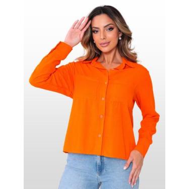 Imagem de Camisa Social Elegante Manga Longa Camisas Para Trabalho Uniforme  - G