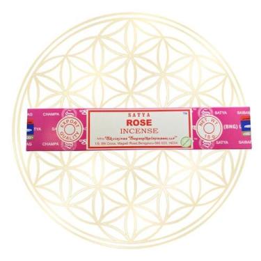 Imagem de Incenso Premium Satya Varetas Aromas 15g, Rosa